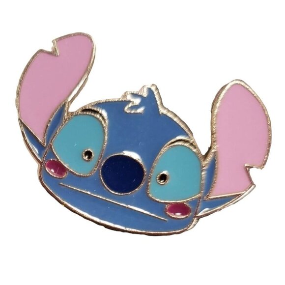 Disney Stitch Trading Pin Emoji Surprised Brooch Lapel Pin Accessories Jewelry - Picture 1 of 4